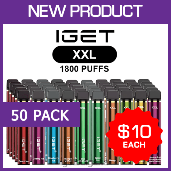 IGET Vape - xxl - 1800 впръсквания - 50 оп BB02D477