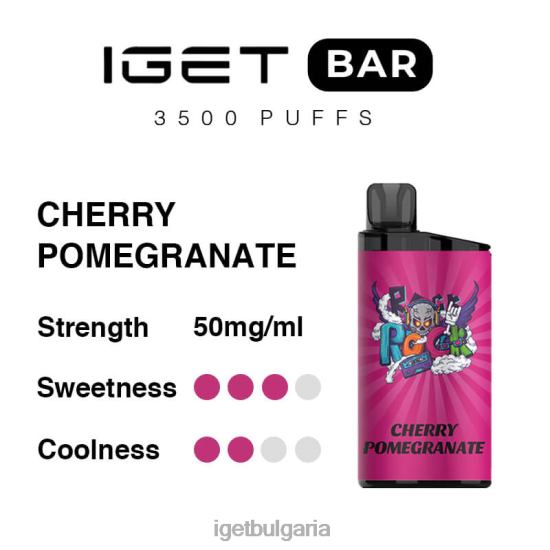 IGET Vape - bar 3500 впръсквания BB02D291 черешов нар