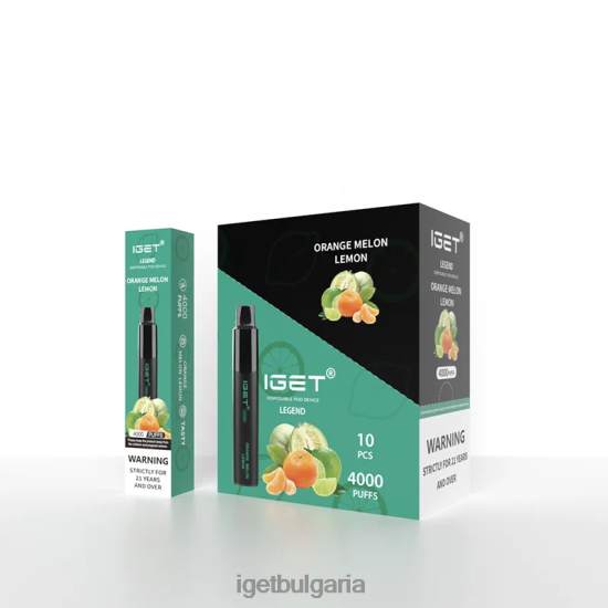 IGET Vape Flavours - legend 4000 впръсквания BB02D335 портокал пъпеш лимон