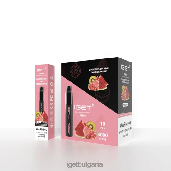 IGET Vape - legend 4000 впръсквания BB02D336 диня киви нар