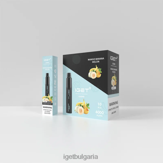 IGET Wholesale - legend 4000 впръсквания BB02D350 манго банан пъпеш