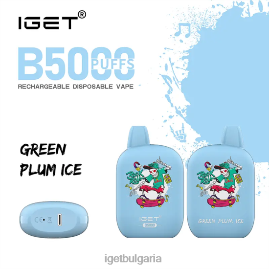 IGET Vapes On Sale - b5000 BB02D311 зелен сливов лед
