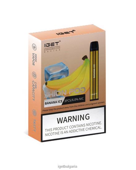 IGET Vape Flavours - 3 x shion BB02D2 бананов лед