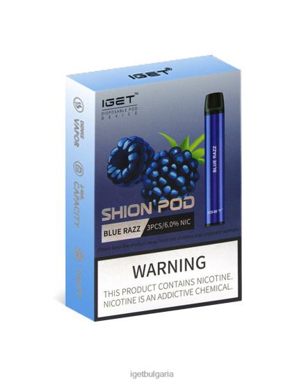 IGET Vape Sale - 3 x shion BB02D5 син разц