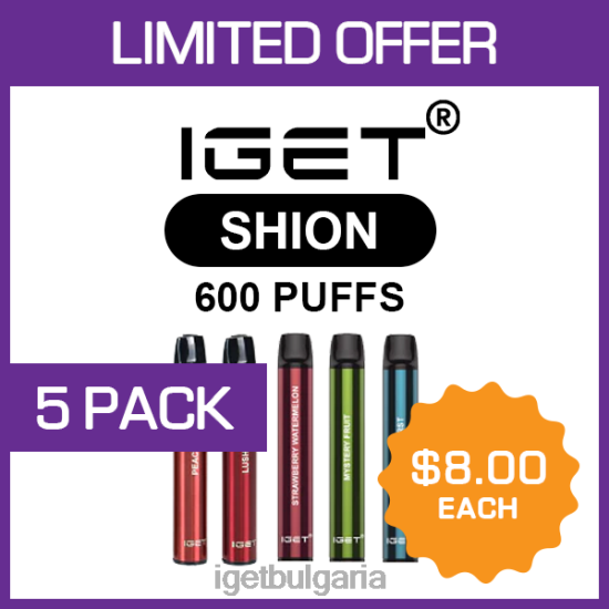 IGET Bar Sale - shion - 600 впръсквания - 5 пак BB02D480